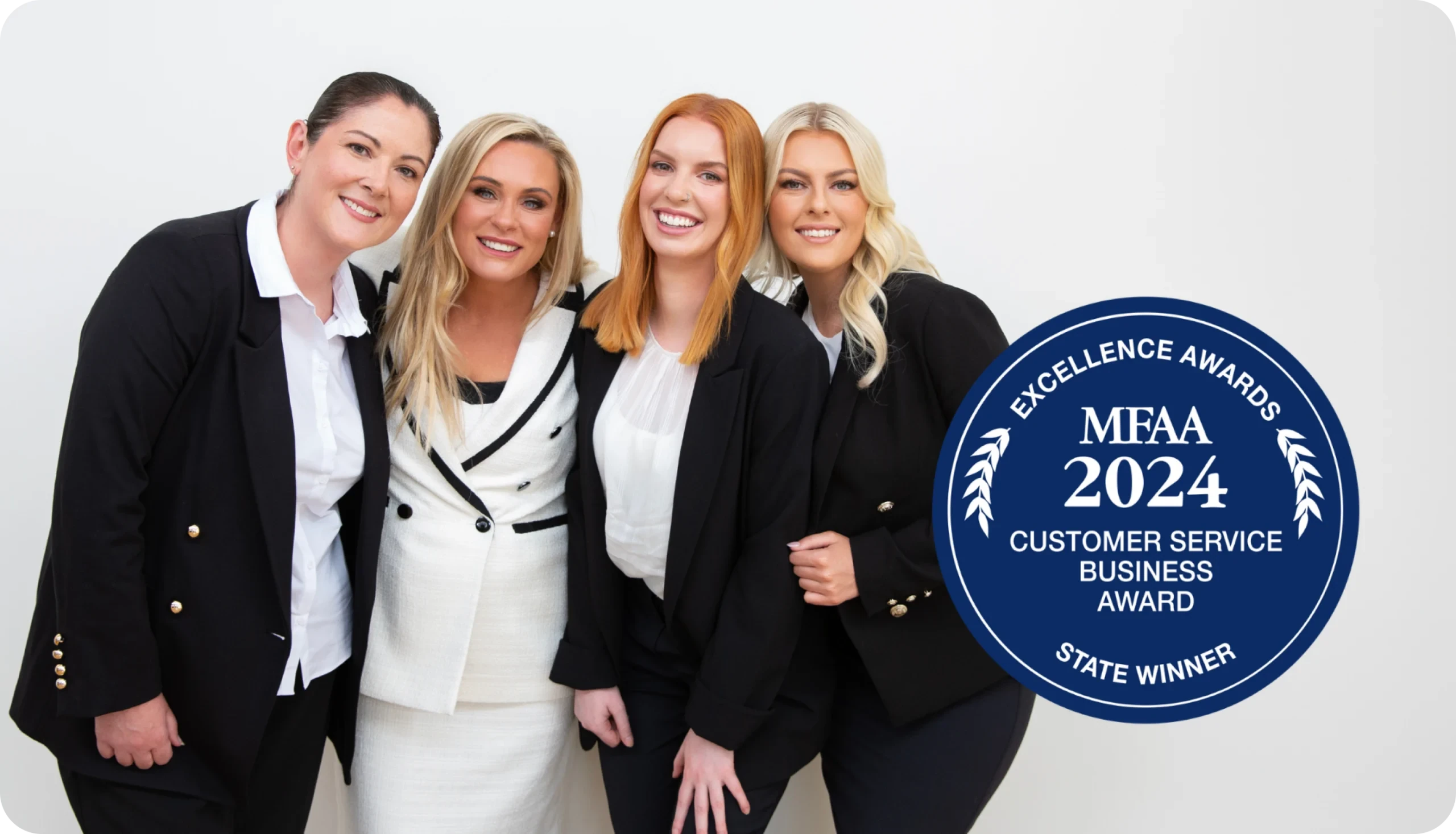 MFAA 2024 Customer Service Business Award winners Melbourne – Smart Lending team